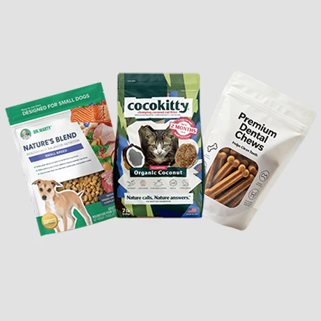Alimenti per animali in sacchi