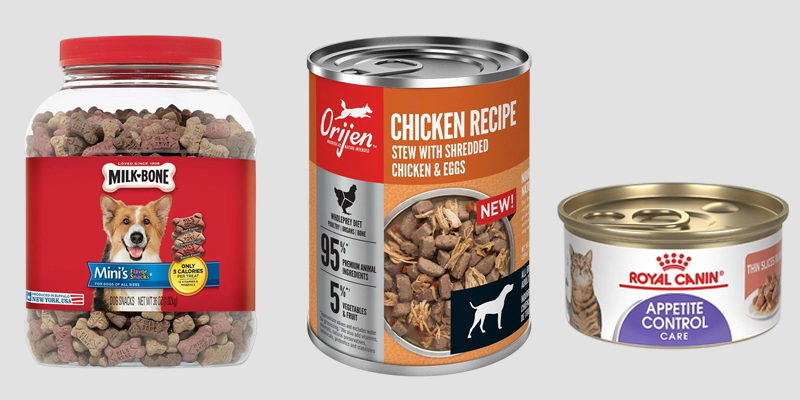 Alimenti per animali in scatola e barattolo