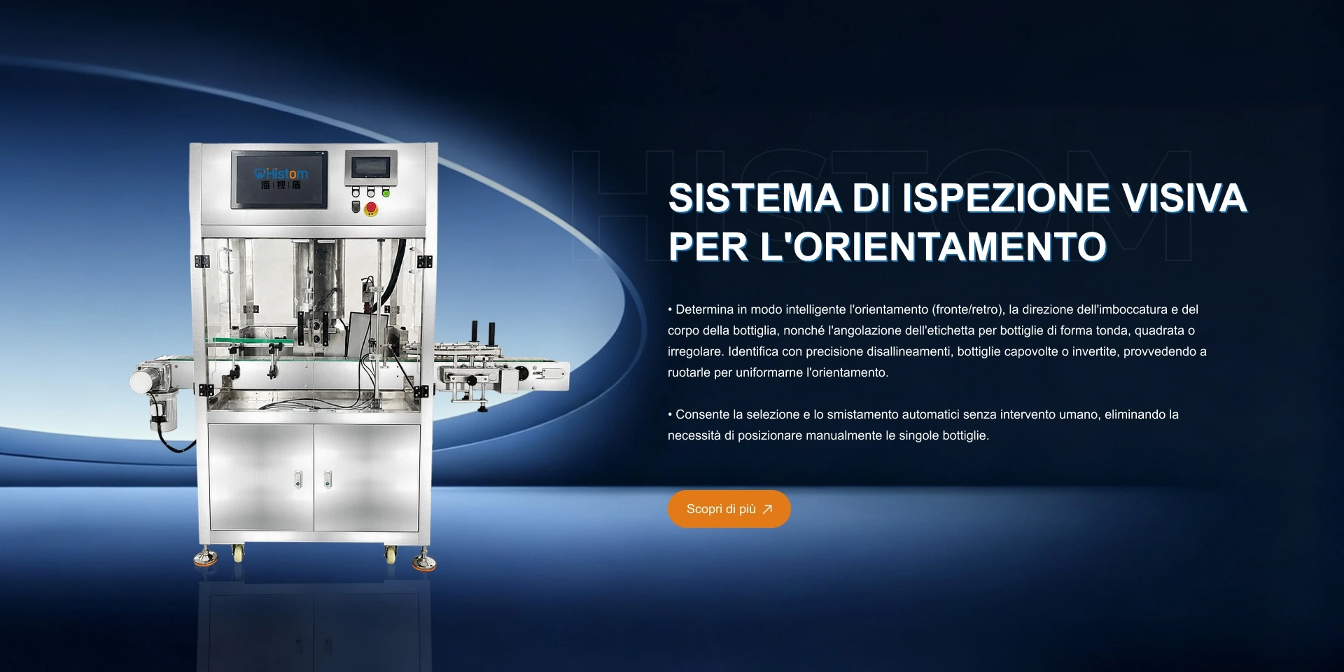 SISTEMA DI ISPEZIONE VISIVA PER L'ORIENTAMENTO